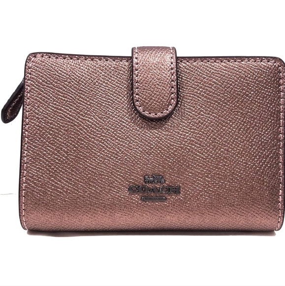 Coach Metallic Rose Gold Purse and Wallet Set - Picture 8 of 14